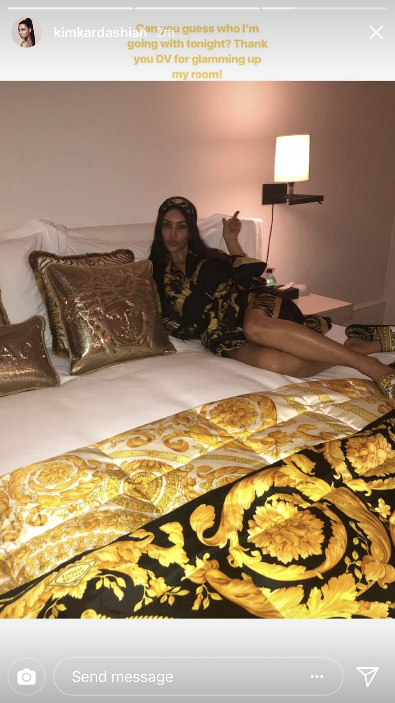 Kim Kardashian Teased Her Versace Look