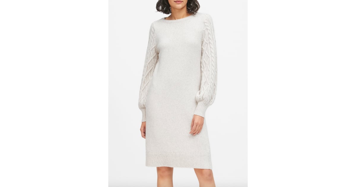 Petite CableKnit Sweater Dress Best Petite Dresses at Banana