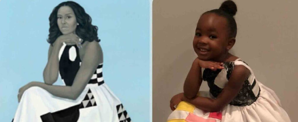 Girl Dresses Up as Michelle Obama For Halloween