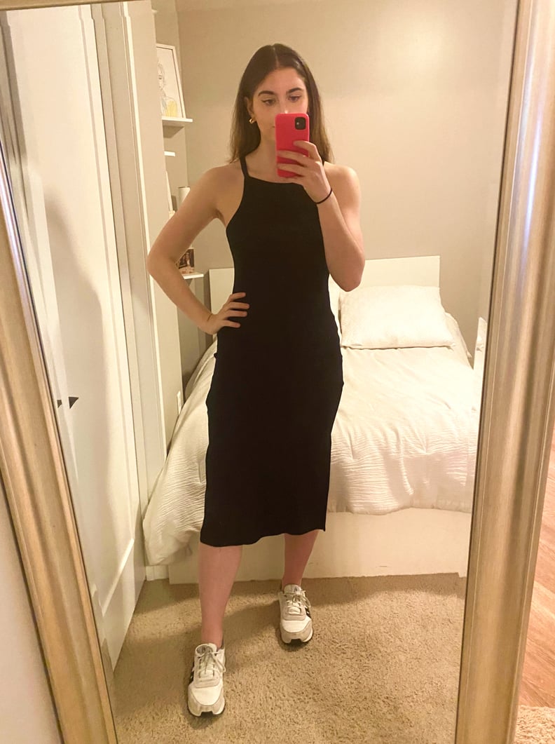 Old Navy Fitted Rib-Knit Midi Cami Dress, Editor Review