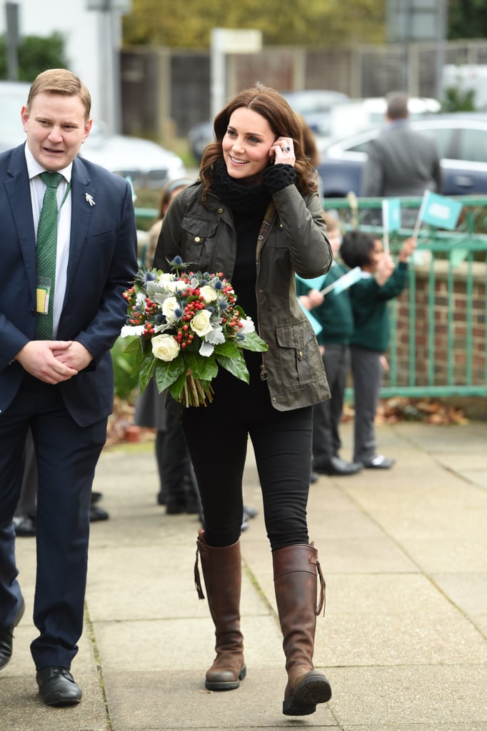 Kate Middleton Wearing Black Turtleneck Sweater