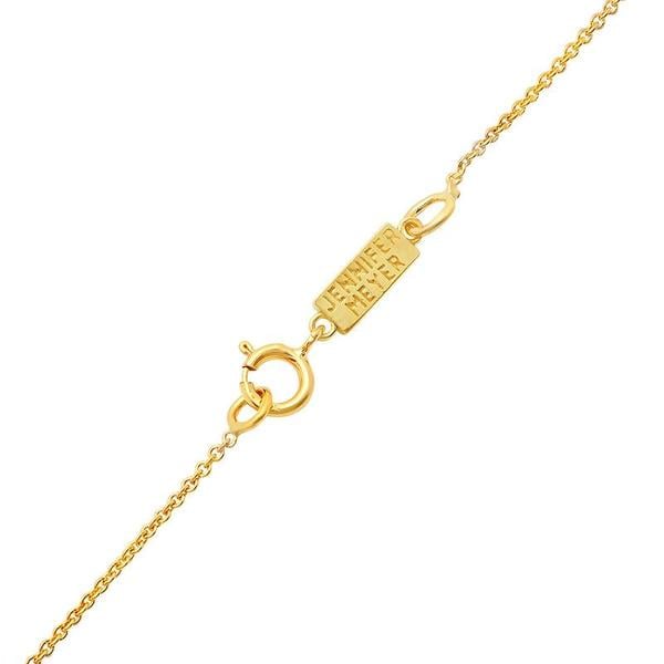 Jennifer Meyer 3 Turquoise Mini Bezel Dangle Necklace