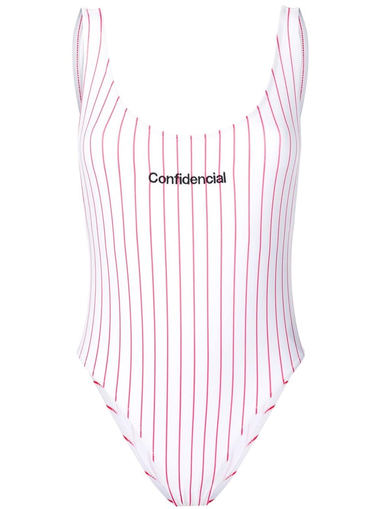 Marcelo Burlon County Of Milan Confidencial Striped Swimsuit