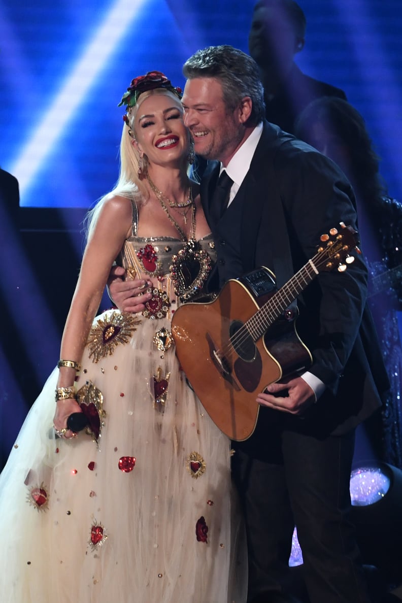 Gwen Stefani and Blake Shelton at the 2020 Grammys