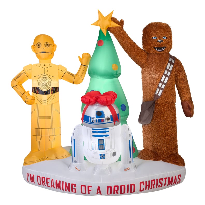 6-Foot Blow-Up Star Wars Tree Scene Lawn Ornament