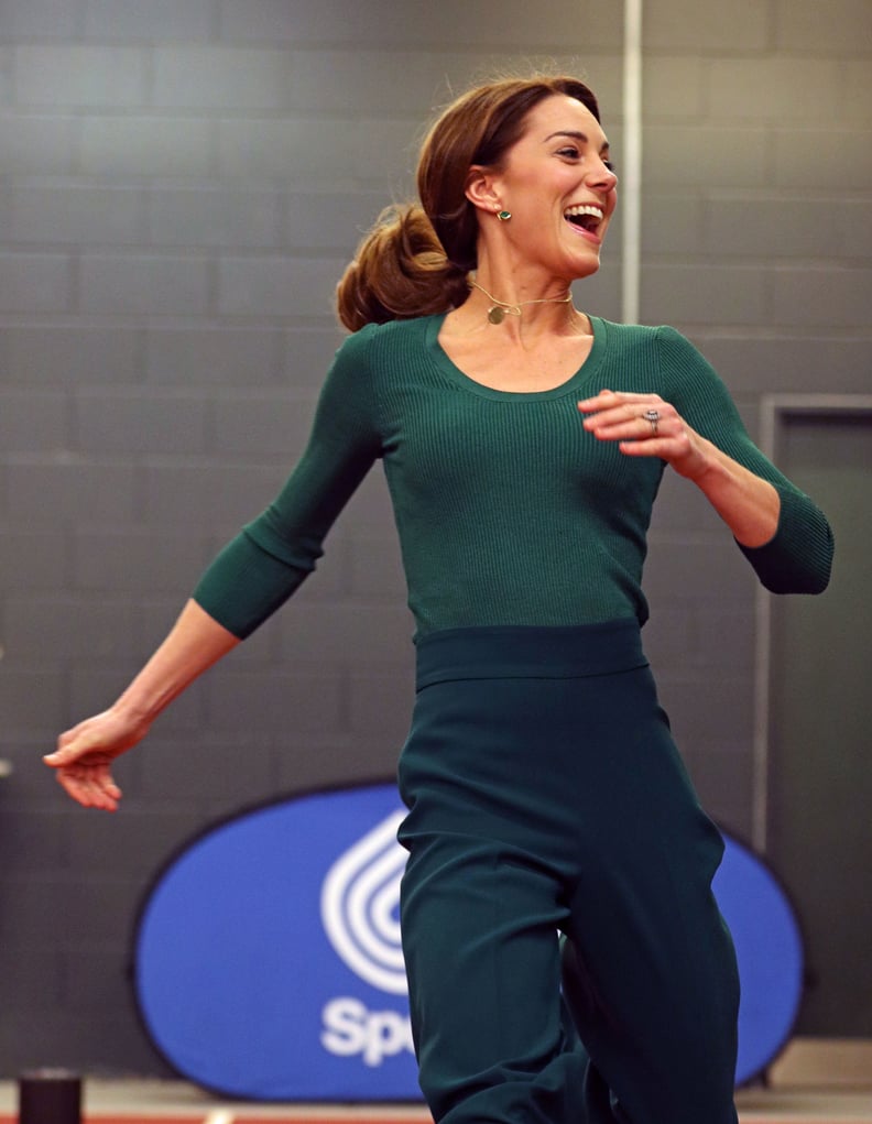 Kate Middleton Wearing Sneakers at a SportsAid Stars Event in London