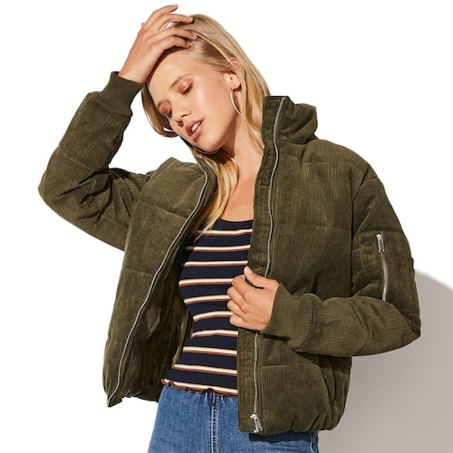 Vylette Corduroy Puffer Jacket