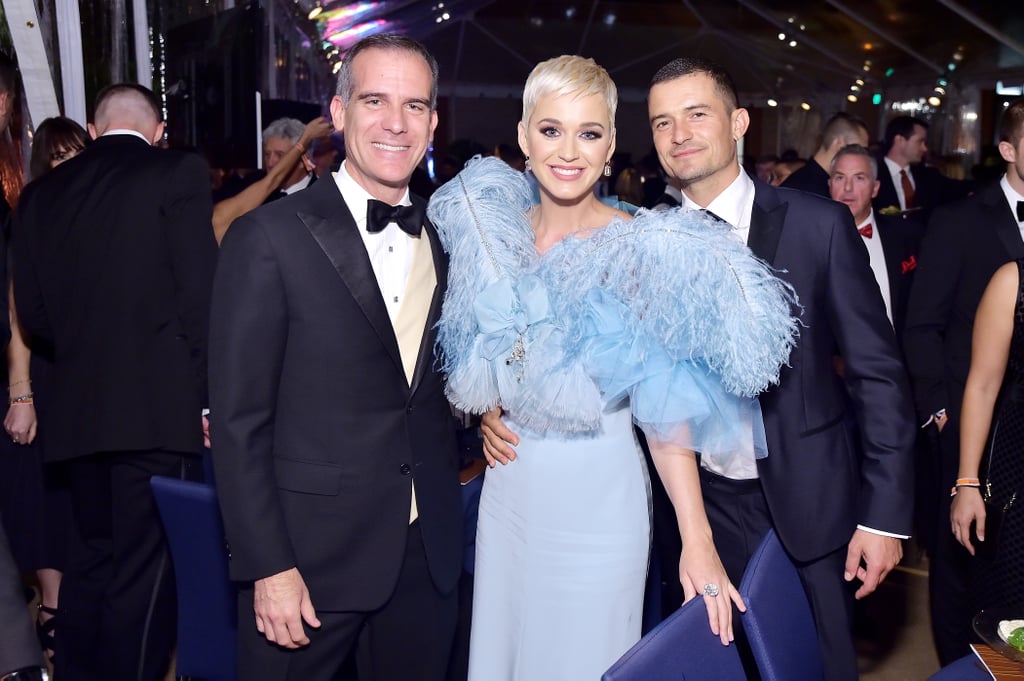 Katy Perry and Orlando Bloom at the 2018 amfAR Gala