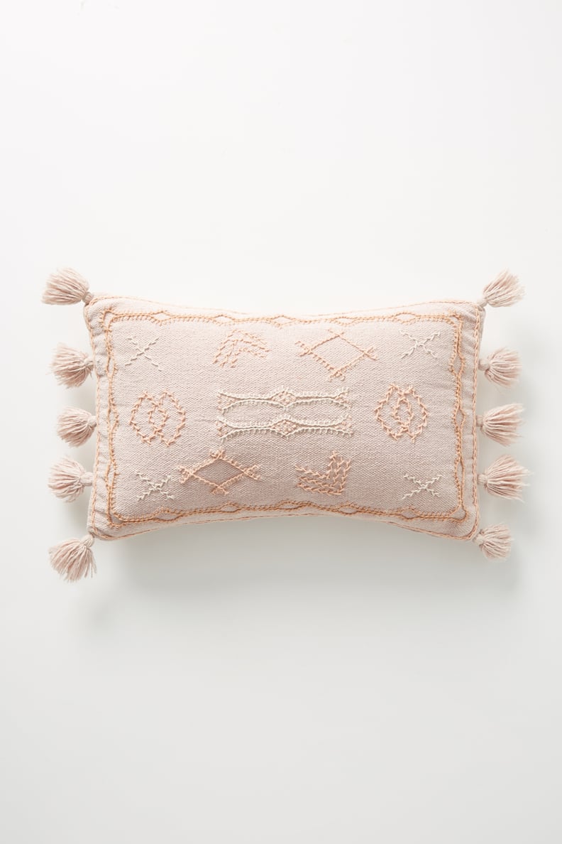 Joanna Gaines For Anthropologie Embroidered Sadie Pillow in Blush