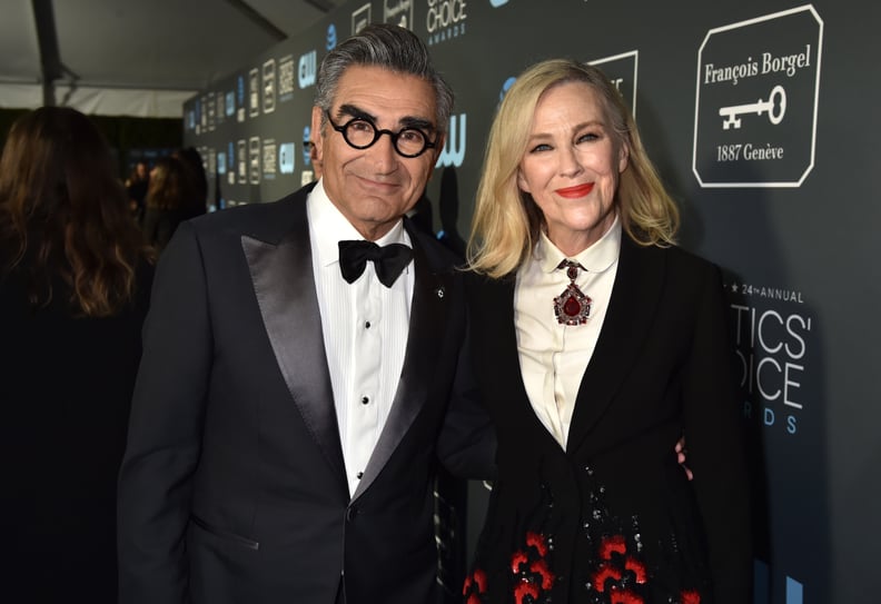 Eugene Levy and Catherine O'Hara at the 2019 Critics' Choice Awards