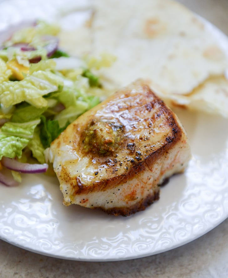 Seared Sea Bass With Pistachio Butter