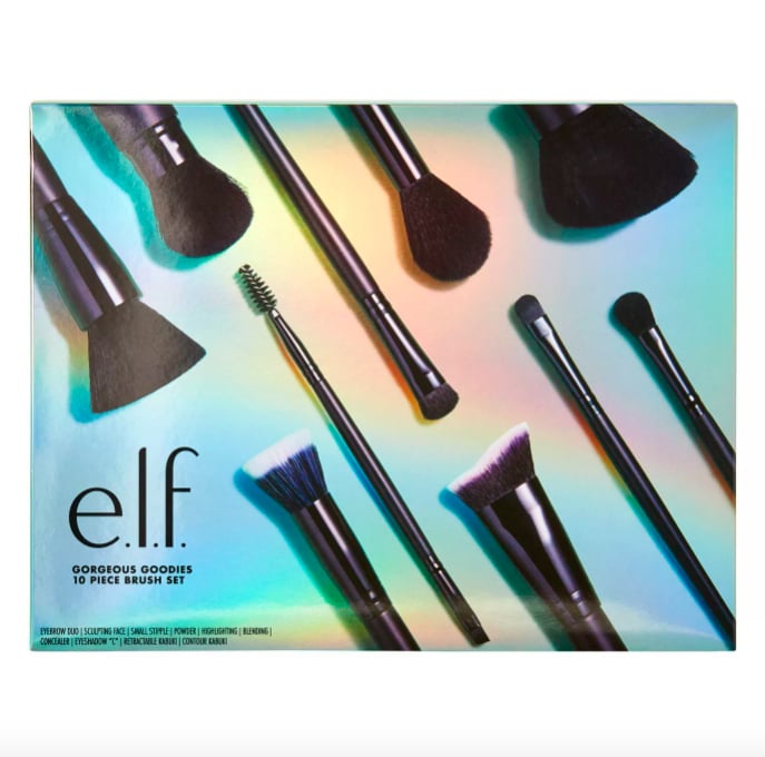 Best Makeup Gifts For Beginners: E.l.f. Holiday Gorgeous Goodies Brush Set