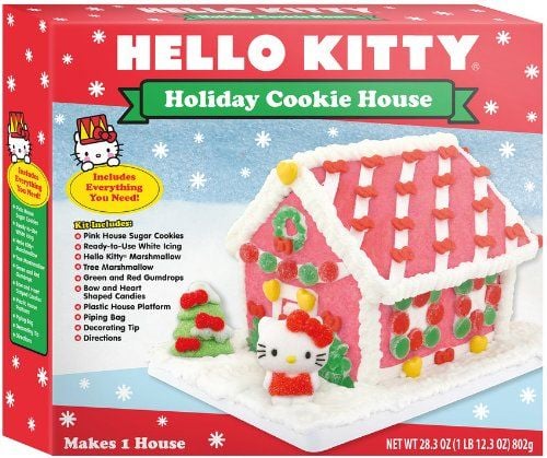 Spend an entire weekend crafting the perfect Hello Kitty Holiday Cookie House ($30). Sure, it’s a little more pink than a regular gingerbread house, but that makes it so much better.