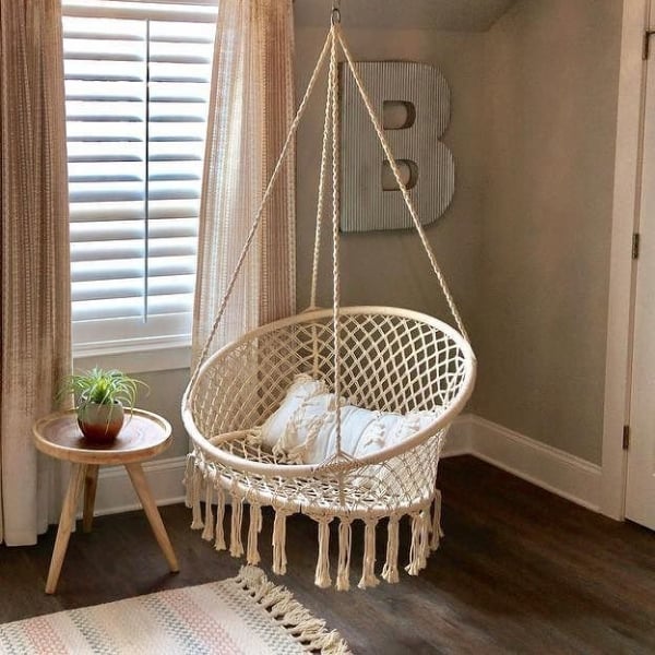 Saucer shop chair swing