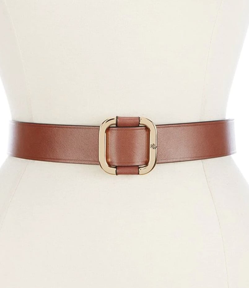 Lauren Ralph Lauren Slide Buckle Leather Belt