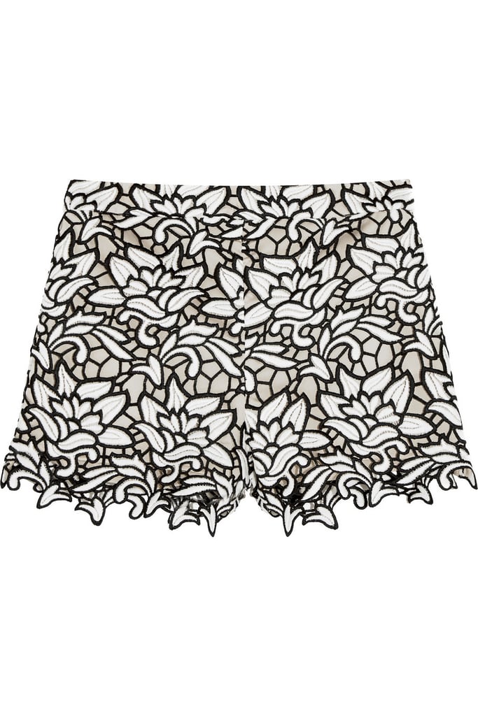 Alice + Olivia Guipure Lace Shorts