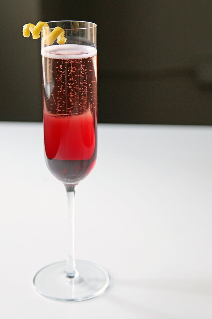 Pomegranate Champagne Cocktail