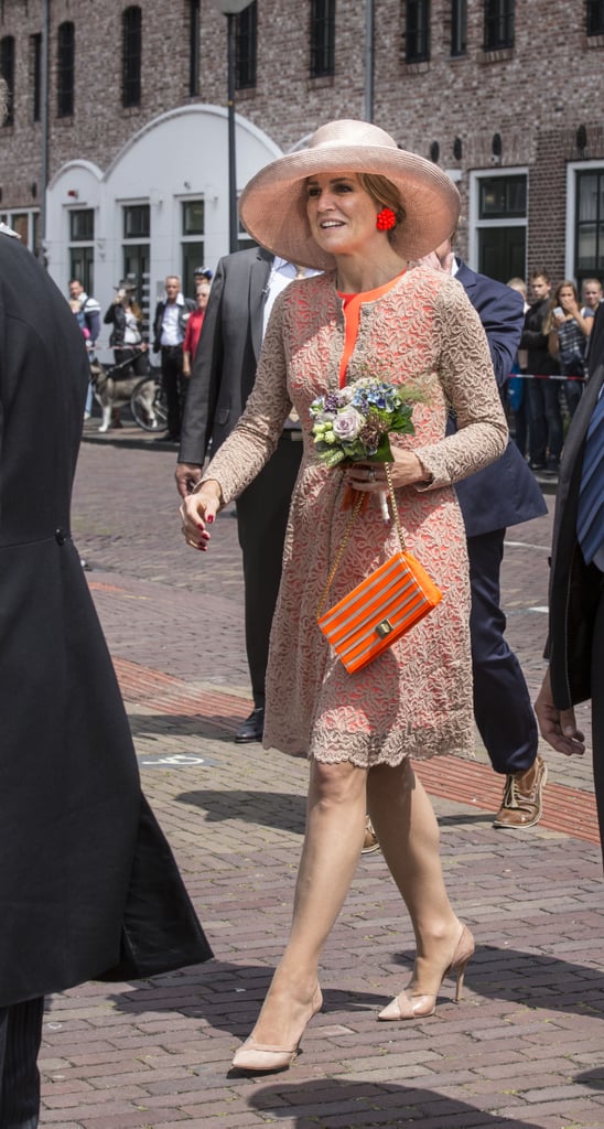Queen Maxima's Orange Dress June 2016 POPSUGAR Fashion
