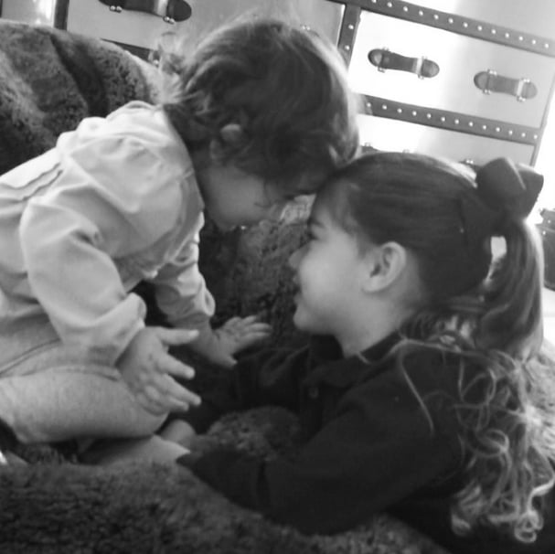 Adriana Lima captured an adorable moment between her two girls.
Source: Instagram user adrianalima