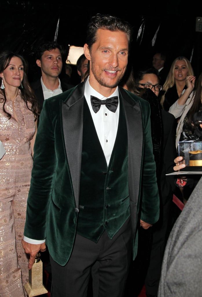 Matthew McConaughey arrived at the party.