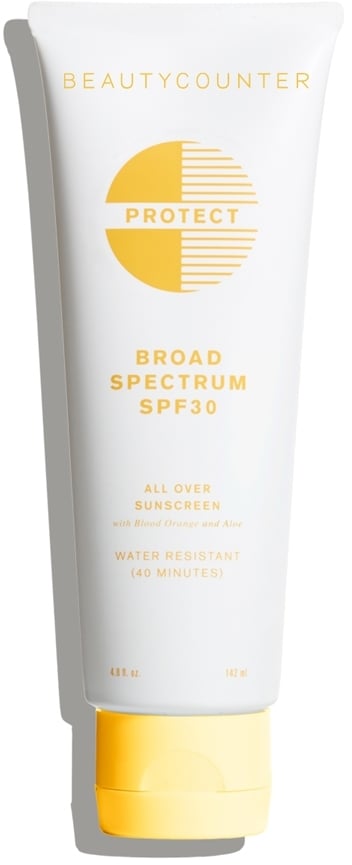 BeautyCounter Protect All Over Sunscreen SPF 30 ($32) gets a stamp of approval in EWG's 2017 sunscreen guide. Zinc oxide is the active ingredient.