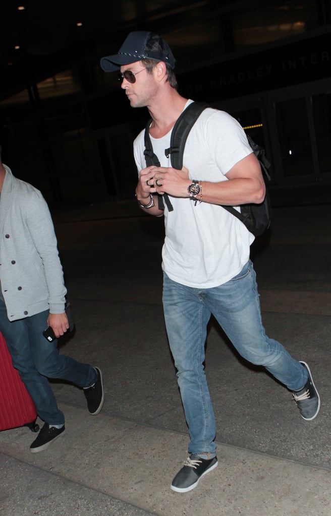 Chris Hemsworth at LAX