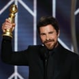 Christian Bale's Bleeped Golden Globes Speech Was Completely Bonkers