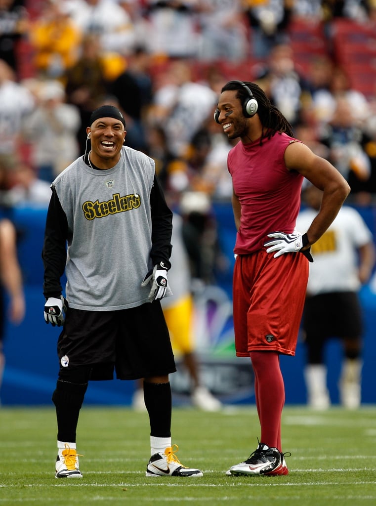 Larry Fitzgerald basked in warm temperatures during the 2009 game in Tampa, FL.