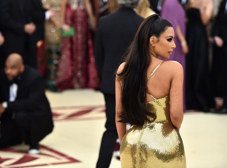 Kim Kardashian attends the Heavenly Bodies: Fashion & The Catholic Imagination Costume Institute Gala at The Metropolitan Museum of Art on May 7, 2018 in New York City.  (Photo by Theo Wargo/Getty Images for Huffington Post)