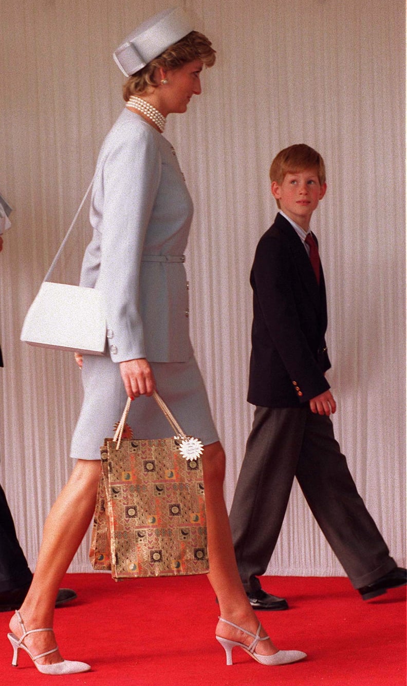 Princess Diana Wearing Her Bags From The Crown in Real Life