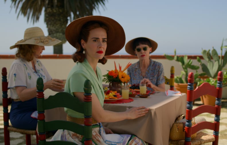 RATCHED (L to R) CYNTHIA NIXON as GWENDOLYN BRIGGS, SARAH PAULSON as MILDRED RATCHED and JUDY DAVIS as NURSE BETSY BUCKET in episode 108 of  Cr. COURTESY OF NETFLIX  2020
