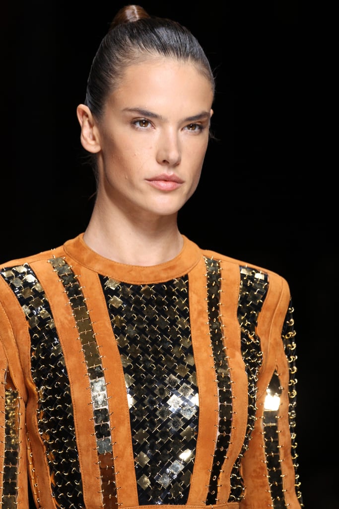 Alessandra Ambrosio and Joan Smalls at Spring 2016 Balmain | POPSUGAR ...