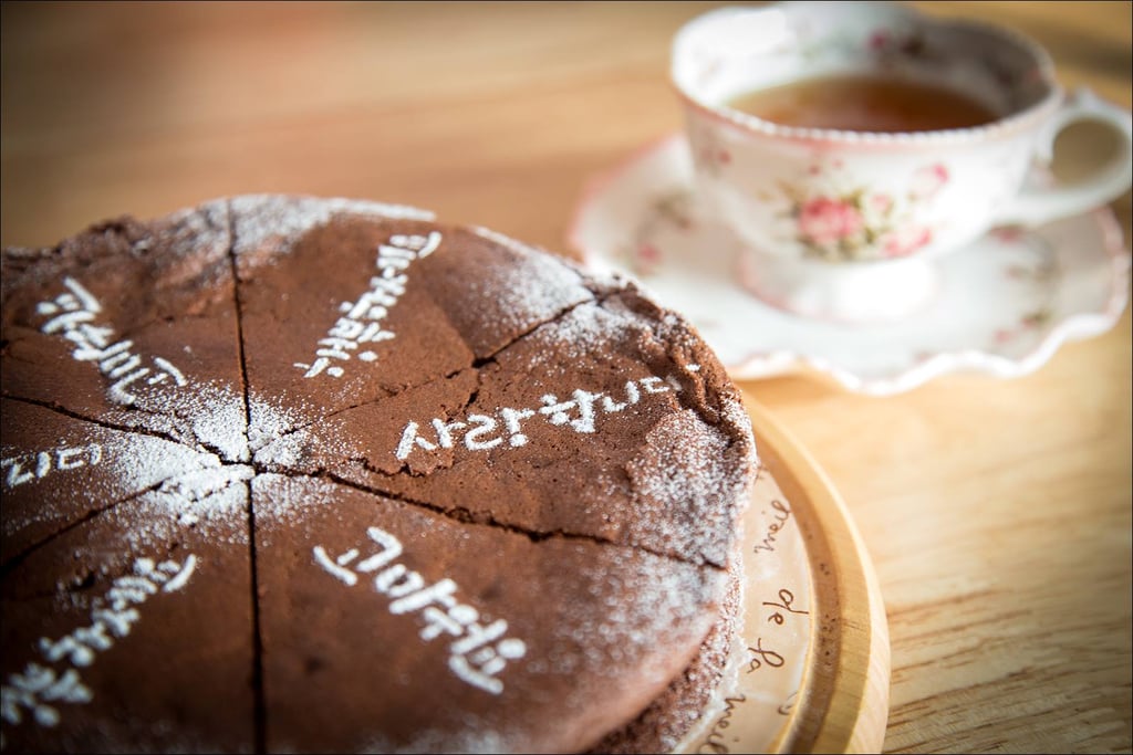 . . . And Homemade Chocolate Cake With Tea!