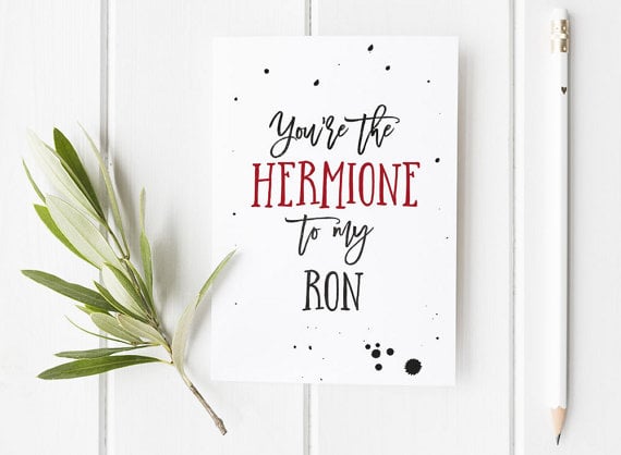 "You're the Hermione to my Ron"
