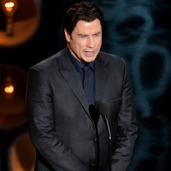 John Travolta Introducing Idina Menzel at the Oscars 2014