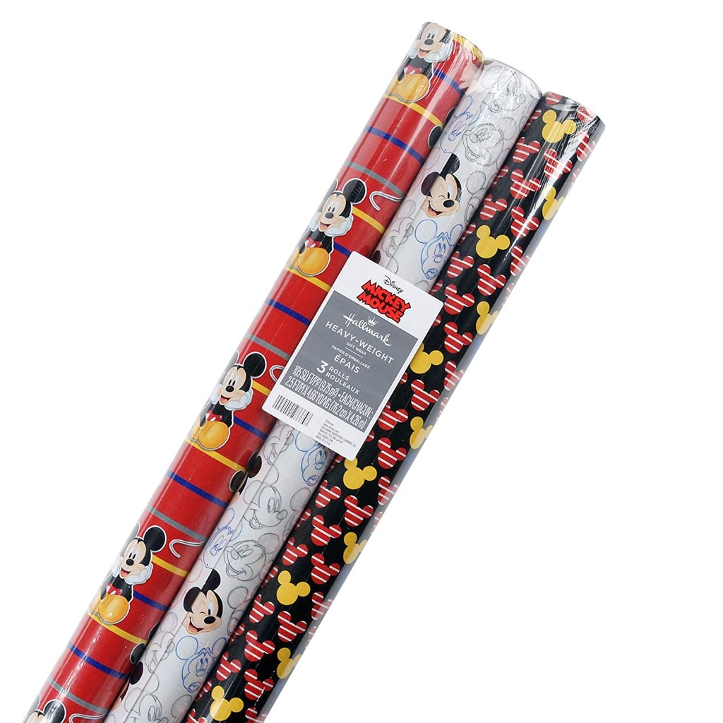 Disney Mickey Mouse Wrapping Paper With Cut Lines