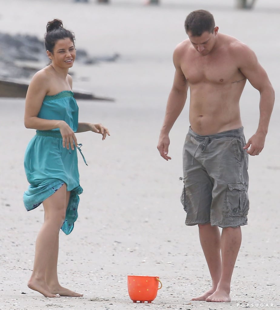 Channing Tatum and Jenna Dewan Beach Pictures 2014