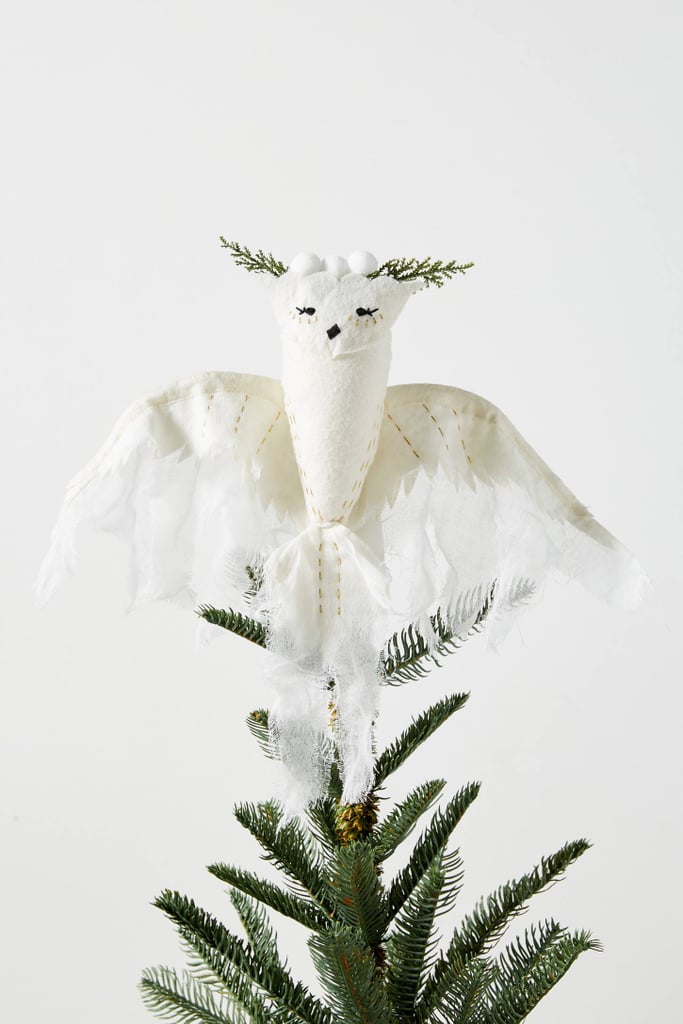 Fauna Lune Snowy Owl Tree Topper