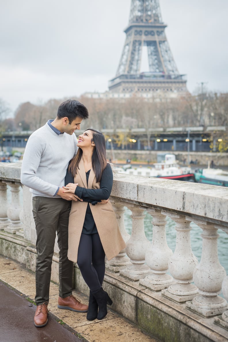 Winter Engagement Shoot in Paris | POPSUGAR Love & Sex