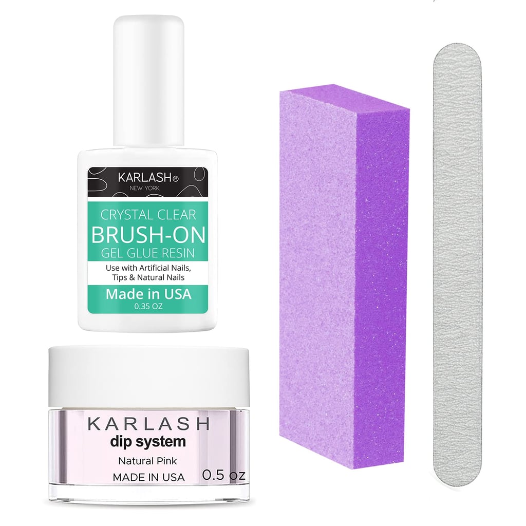 Karlash Nail Repair Kit for Broken Cracked Split Nails ($16, originally $17)
If you've got a chipped or broken nail, the Karlash Nail Repair Kit will be a game-changer for prolonging your manicures. It comes with a nail filer, buffer, a dip powder, and a brush-on glue that will help repair and refine your nails, so they look good as new. The dipping system is also odor-free, resistant to chipping, and water-resistant. 
Editor Quote: "I have extended the life of so many manicures thanks to this nail repair kit. Building up a broken nail and then polishing over it is ridiculously easy, and all the reviews prove that thousands of people have done the same. Thanks to this kit, my manicures have lasted me a full month." — Sarah Wasilak, shopping director