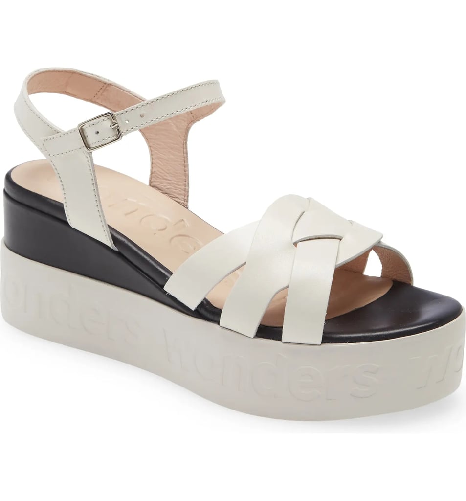 Defy Gravity: Wonders B-7511 Platform Wedge Sandals