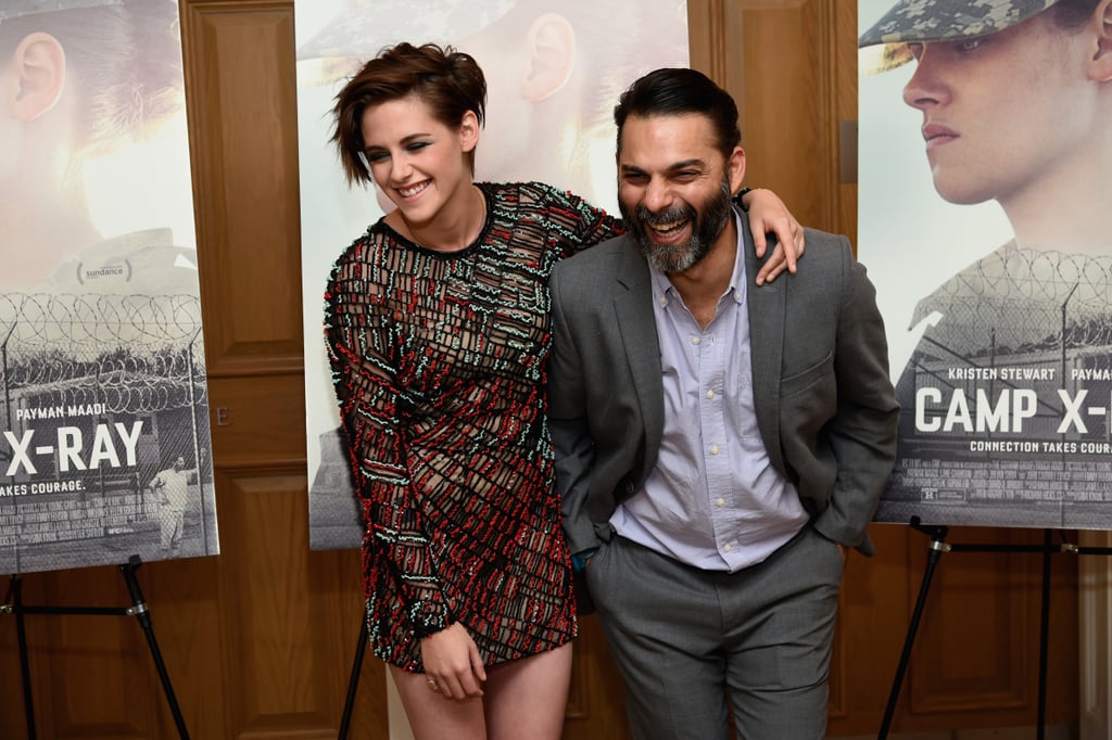 Kristen shared a laugh with Peyman Moaadi on the red carpet.