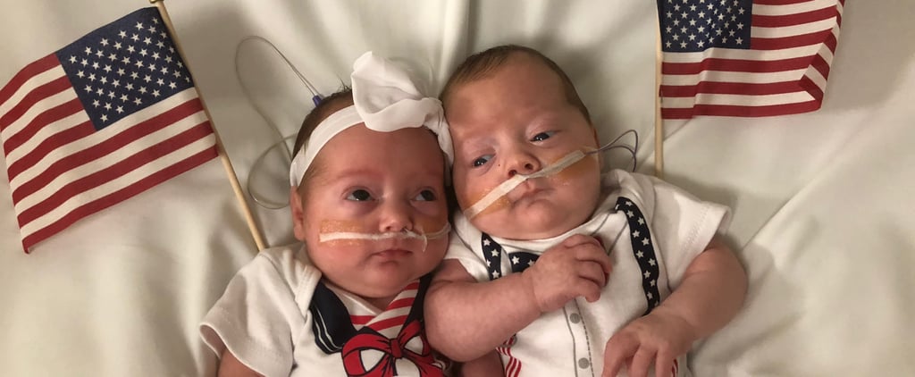 NICU Babies Dressed Up For the Fourth of July