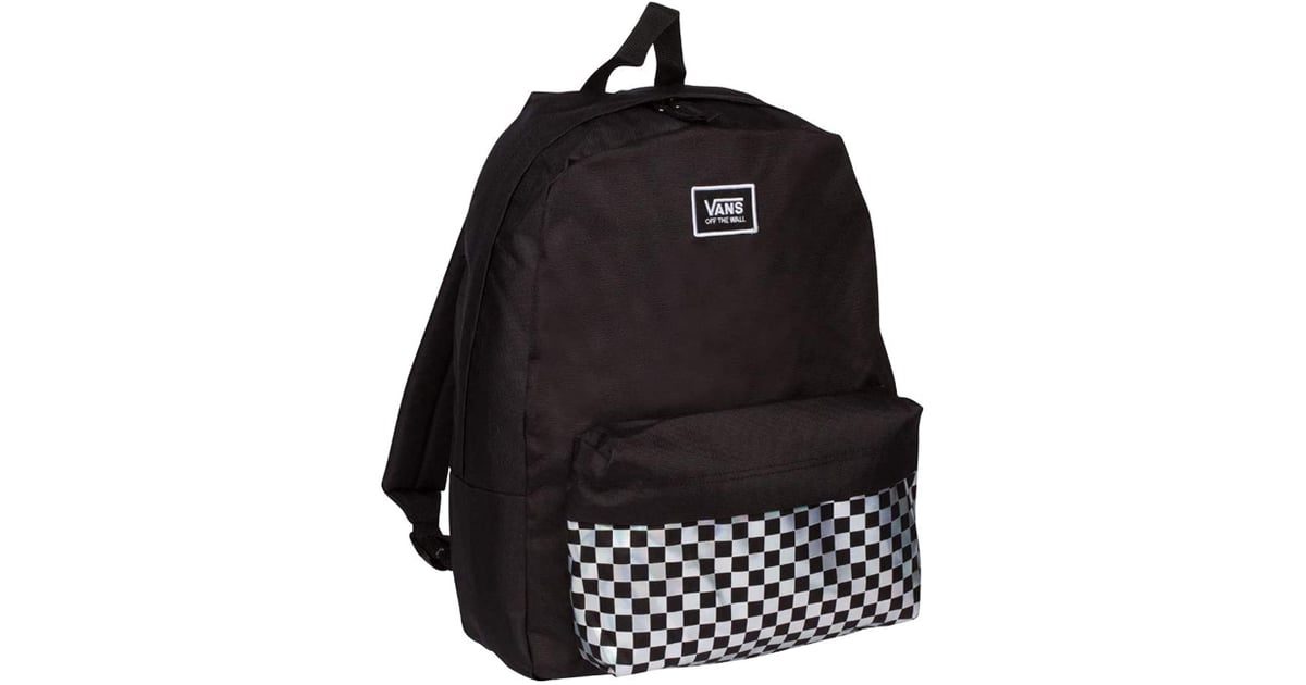 Vans Realm Classic Black Iridescent Check Backpack | Back ...
