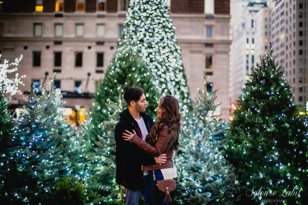 Christmas Engagement Photos in New York