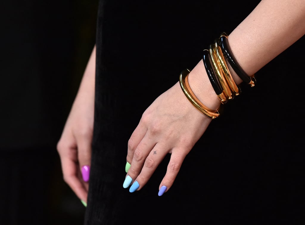 Selena Gomez's Skittle Nails: See Photos