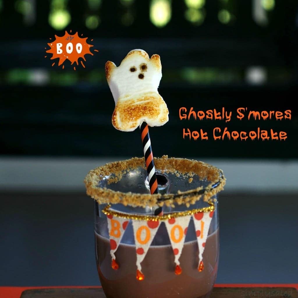 Ghostly S'mores Hot Chocolate