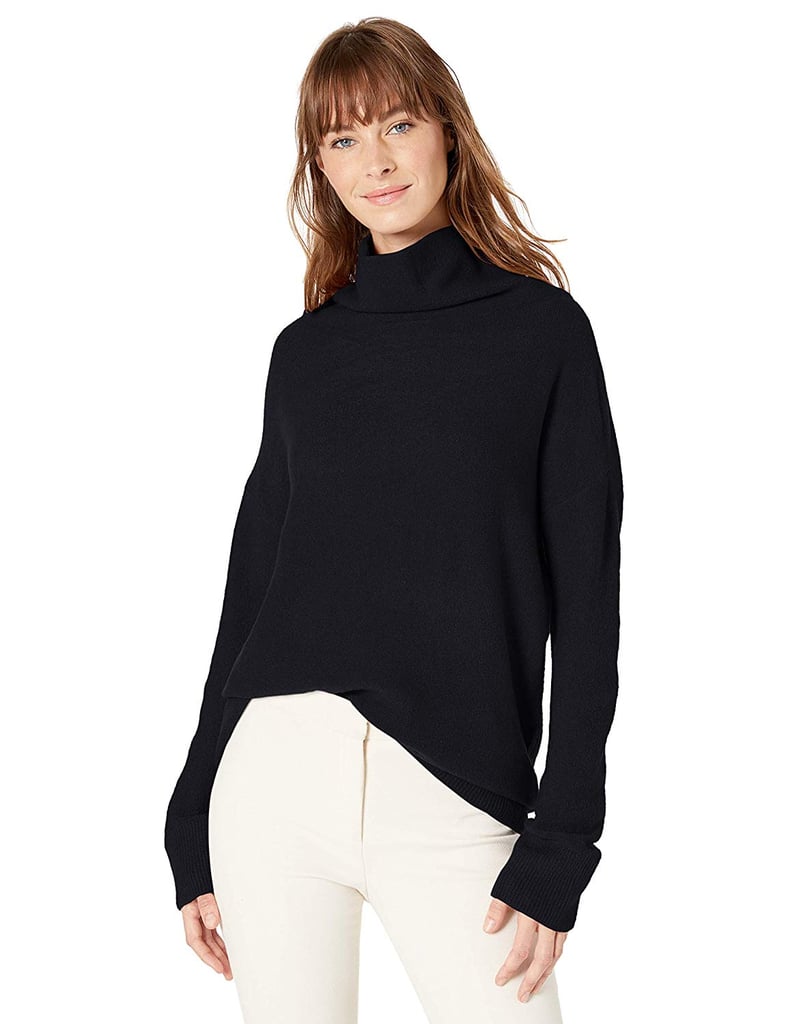 Lark & Ro Boucle Turtleneck Oversized Sweater