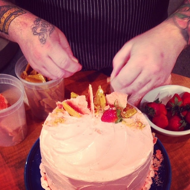 Strawberry Nesquik Cake | Little Goat Bakery Custom Cakes ...