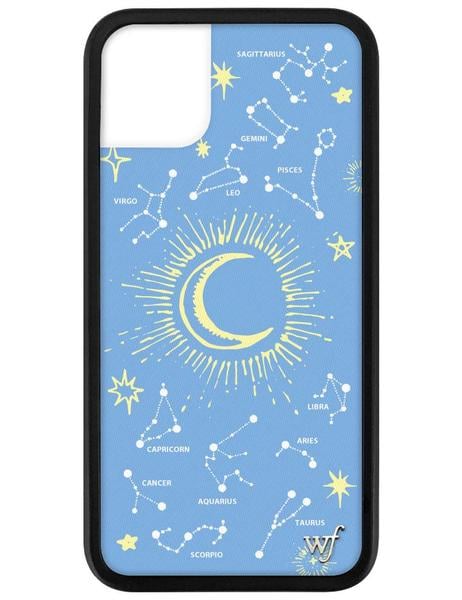 Iphone Xs Wildflower WF Phone Case Leo Hart Zodiac Signs Blue